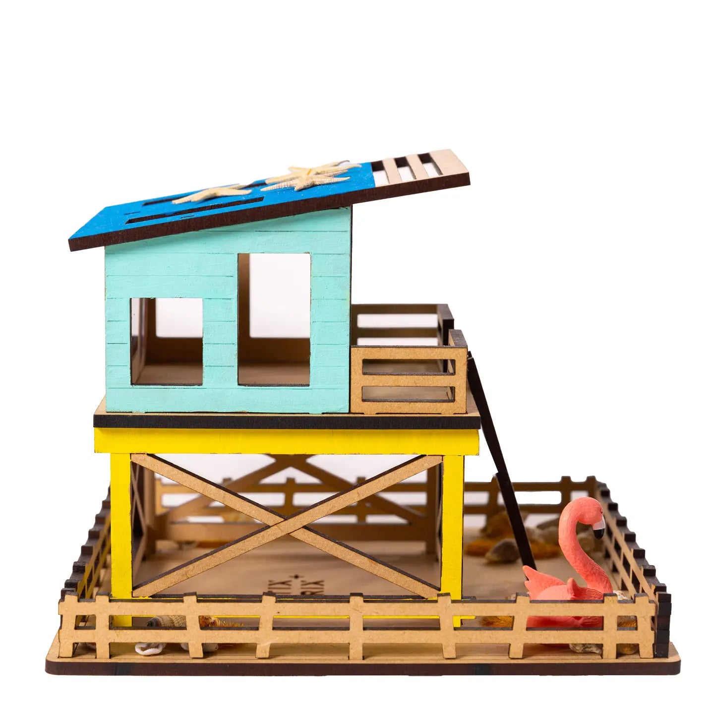 Mini Beach Hut Diy Architectural Craft Kit