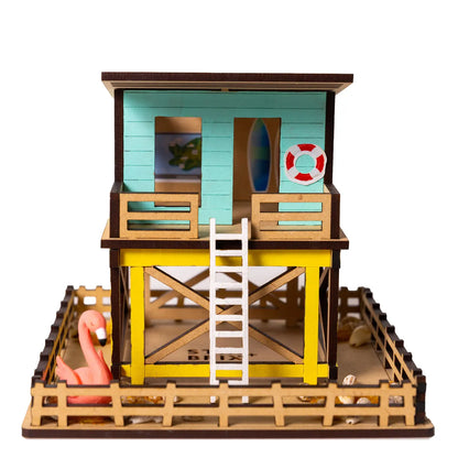 Mini Beach Hut Diy Architectural Craft Kit