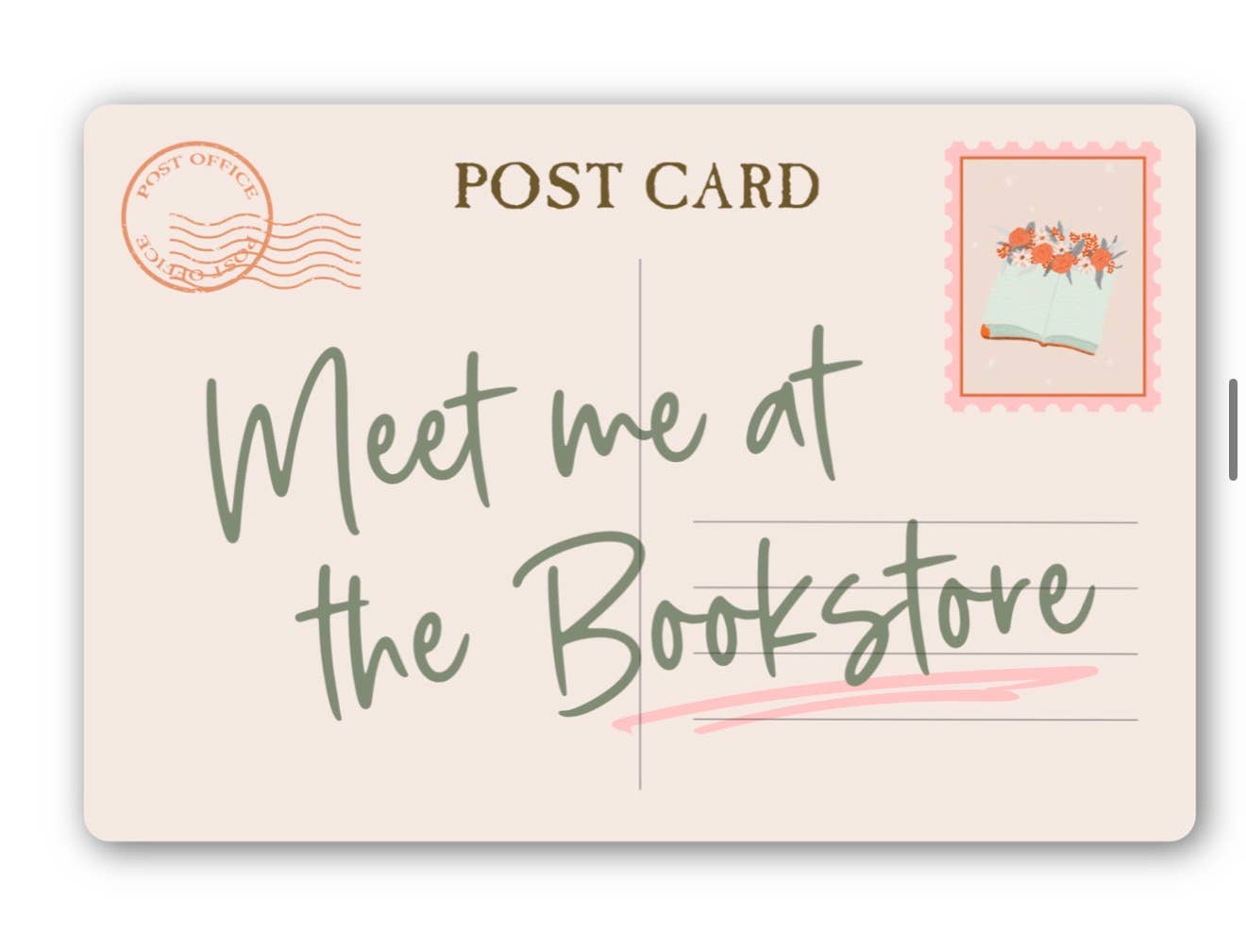 Postcard with &