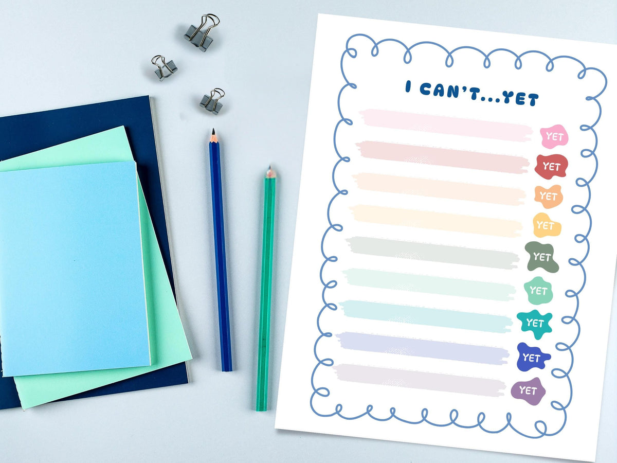 Growth Mindset Worksheet | I Can&