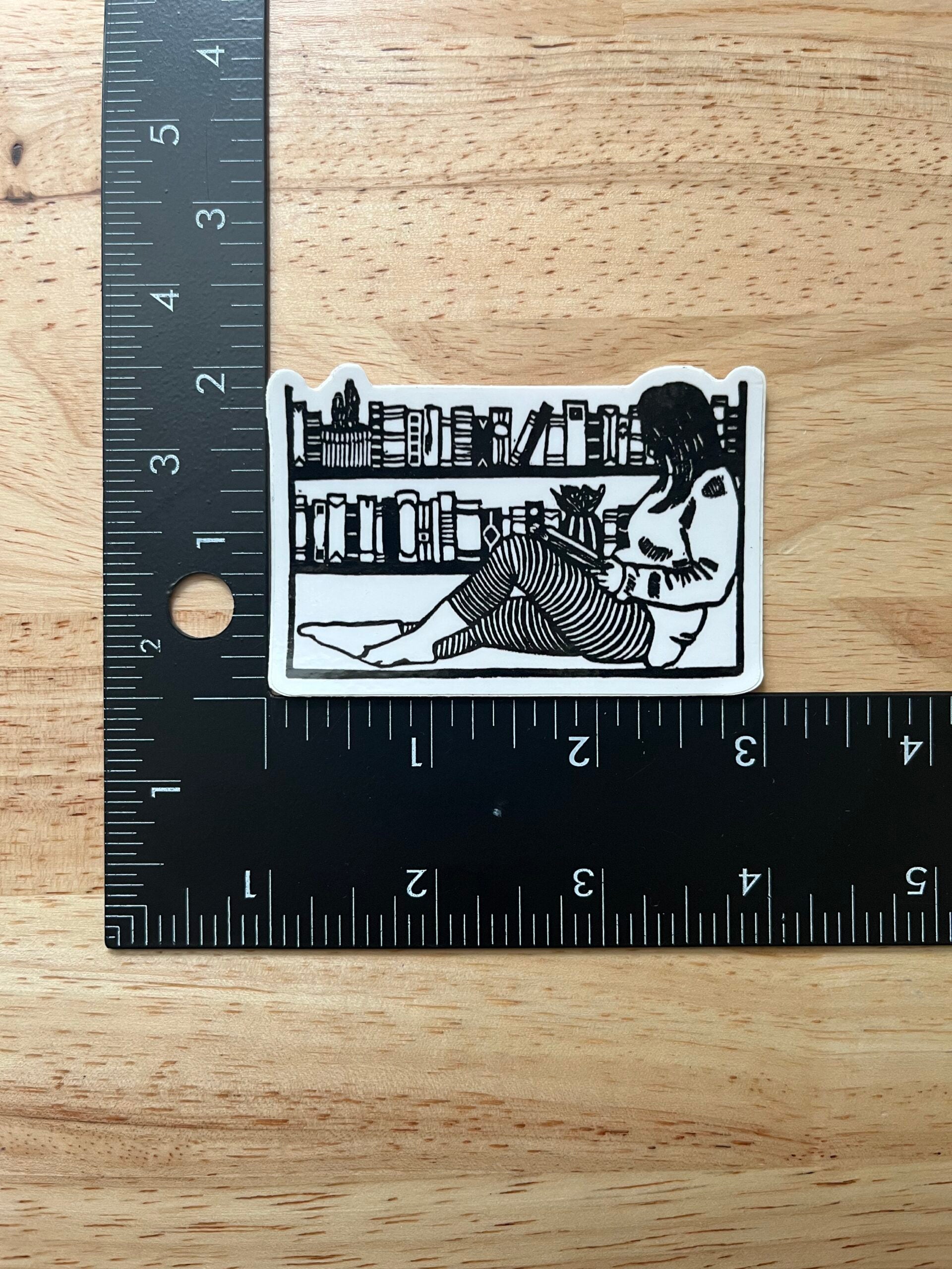 Reading Nook Sticker - weatherproof adhesive, UV protective laminate