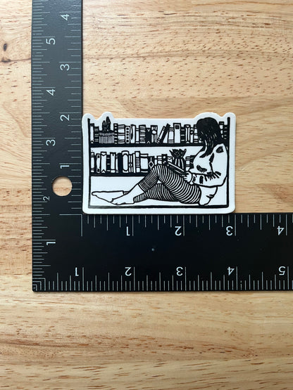 Reading Nook Sticker - weatherproof adhesive, UV protective laminate