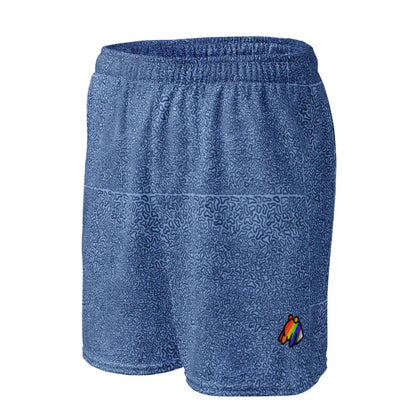 Blue Doodle mesh shorts
