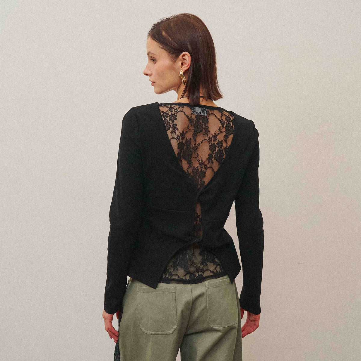 Pre-Order: The Able Lace Back Long Sleeve Top