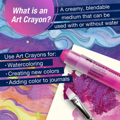 Art Crayons 15 Ct Iridescent Set