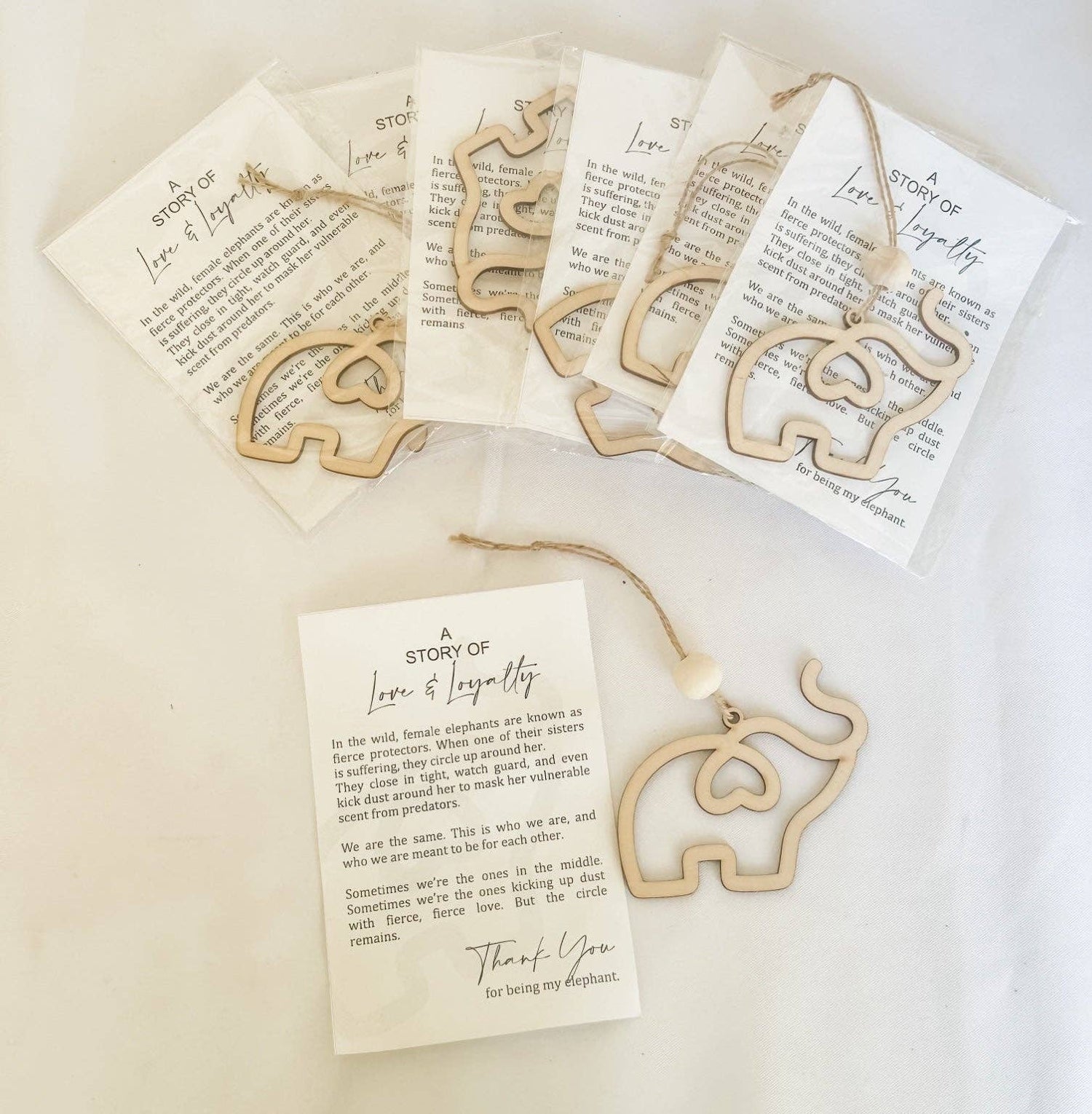 Sisterhood Story Elephant Keepsake