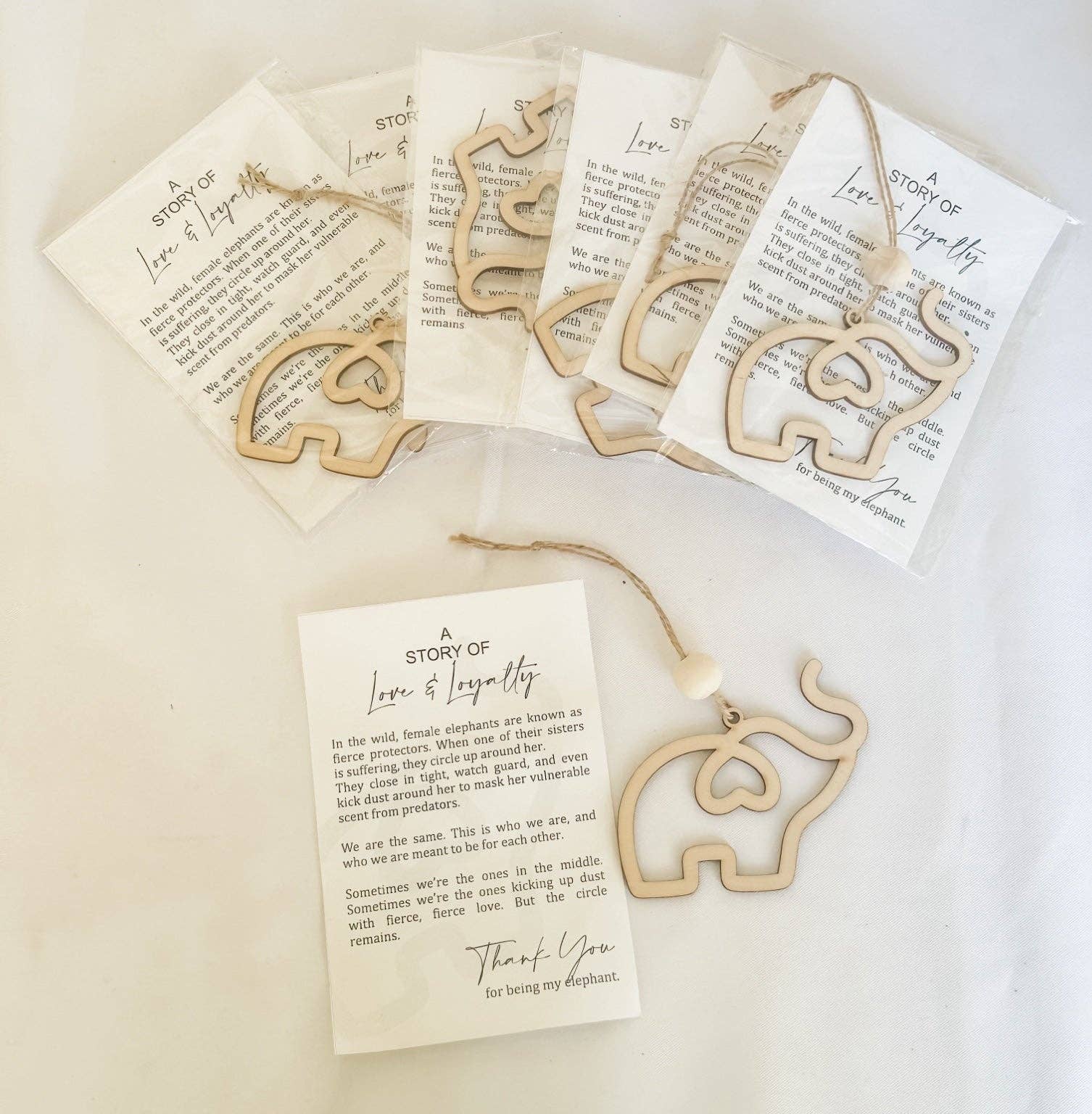 Sisterhood Story Elephant Keepsake