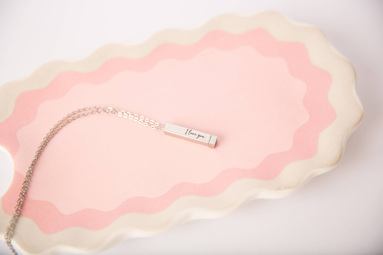 Necklace with &