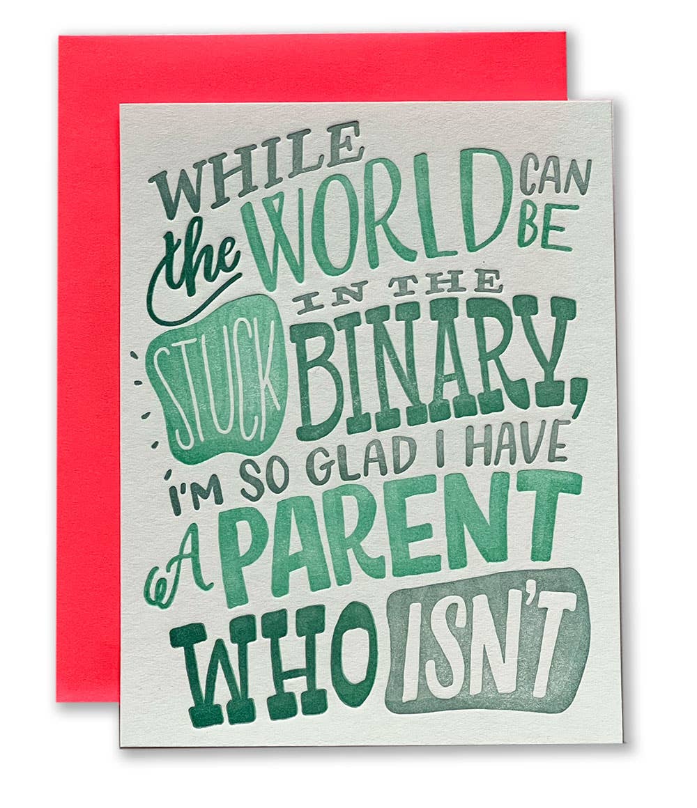 Stuck in the Binary Parenting Card
