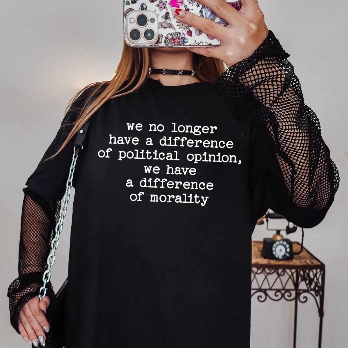 Difference of Morality Statement T-Shirt | Progressive Activist Apparel
