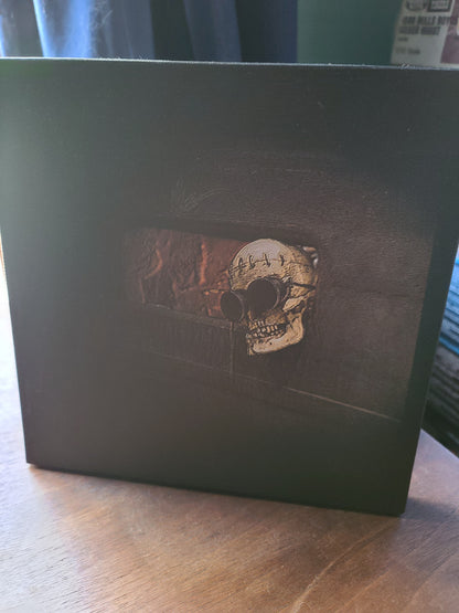 Ratrod Skull on Canvas 8 x 8 Wall Decor
