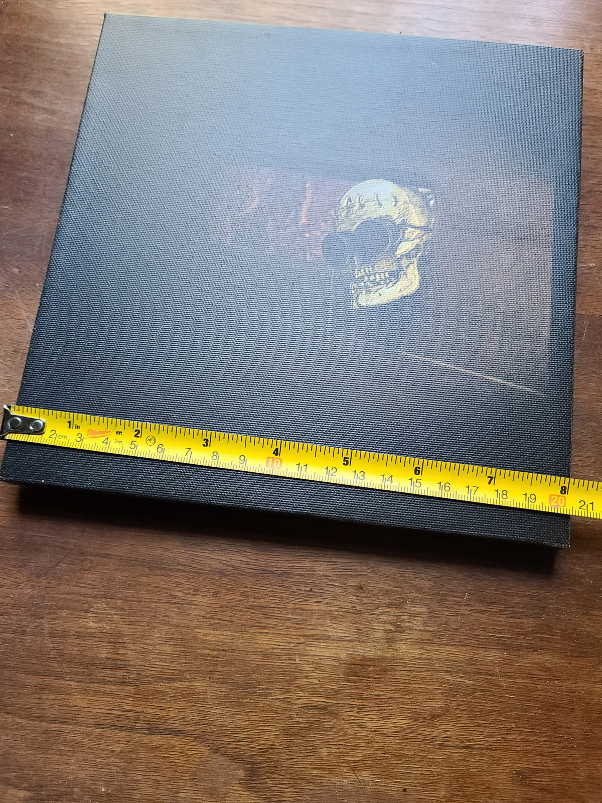Ratrod Skull on Canvas 8 x 8 Wall Decor