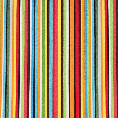 Cocktail Napkins - 100% Cotton - Set of 6 - Vivid Thin Stripe