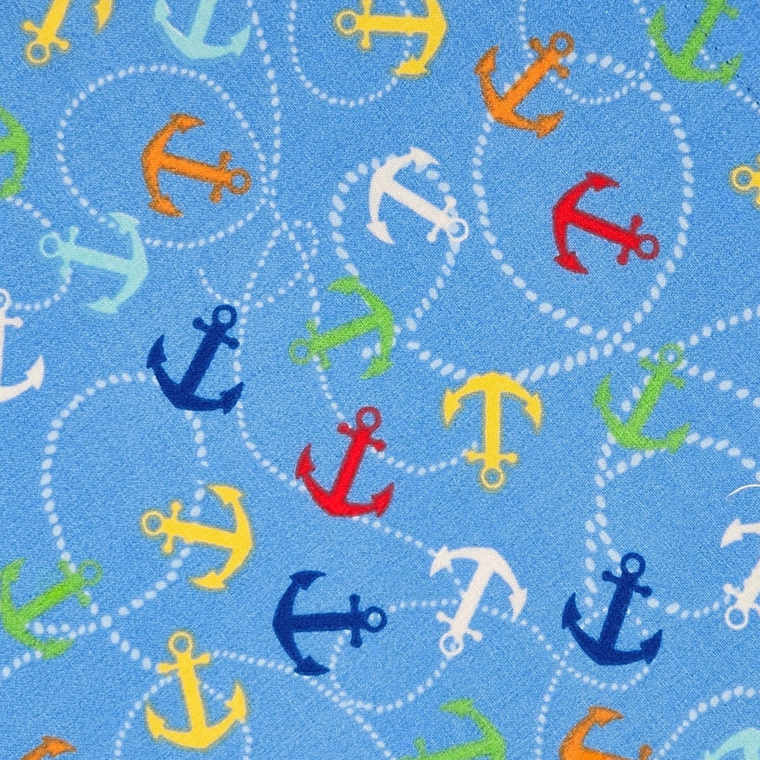 Cocktail Napkins - 100% Cotton - Set of 6 - Anchors Away!