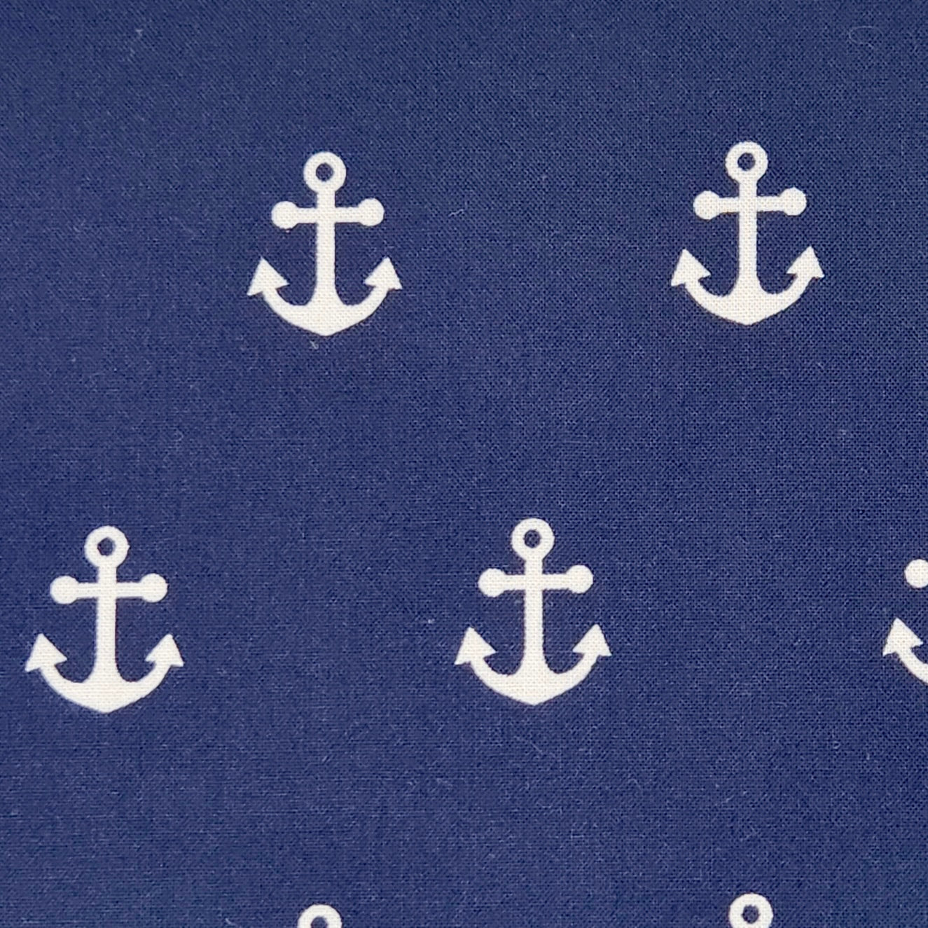 Cocktail Napkins - 100% Cotton - Set of 6 - Anchors on Navy