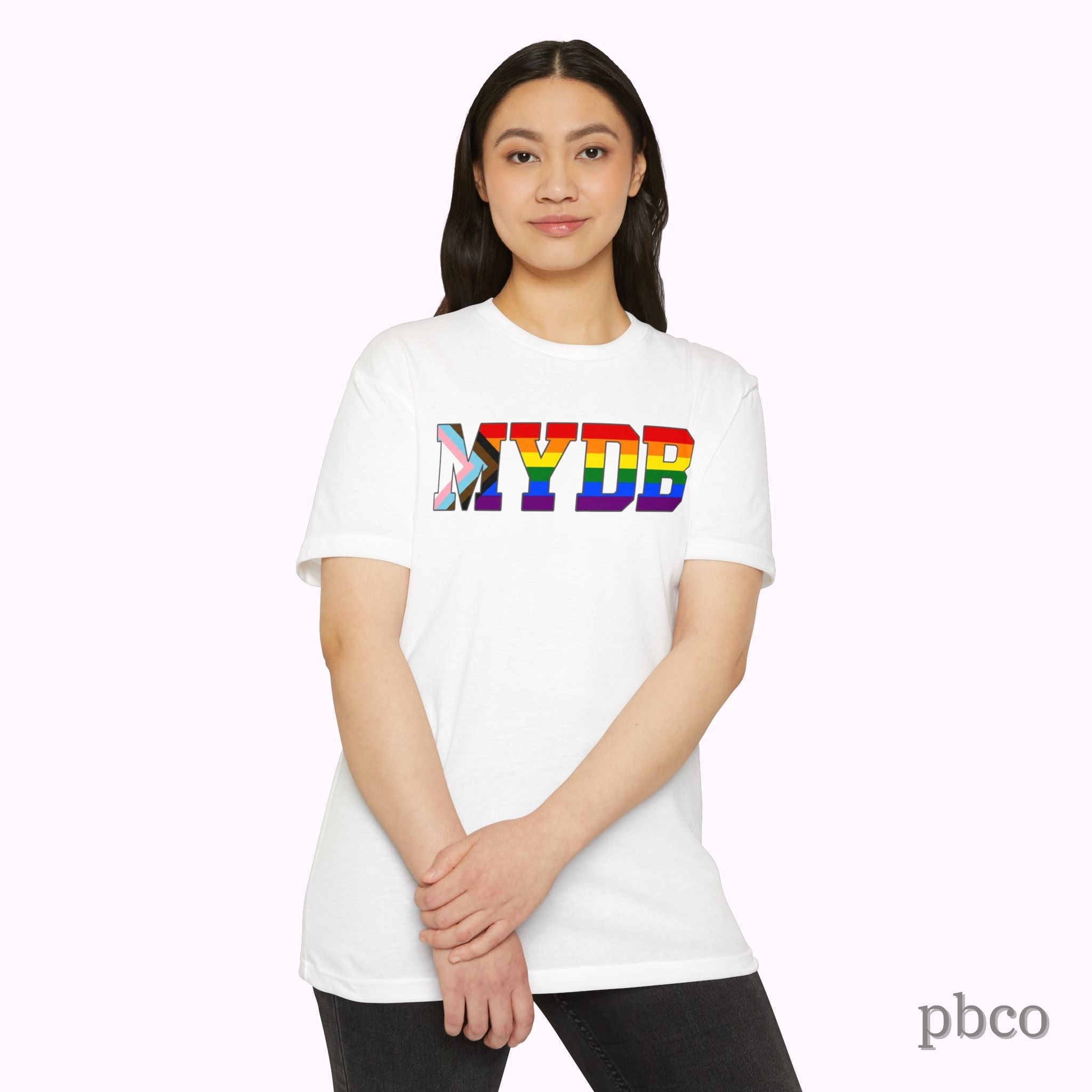 MYDB T-Shirt | Mind Your Damn Business | Progress Pride