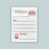 The image is a blank letterhead with a floral design and a message that reads "Hello from Sincerely".