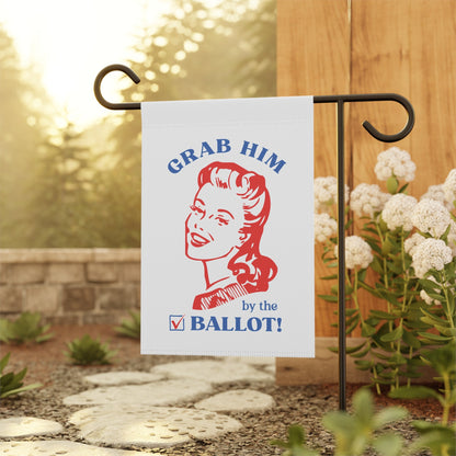 Grab Him by the Ballot | Retro Feminist Anti-Trump Flag