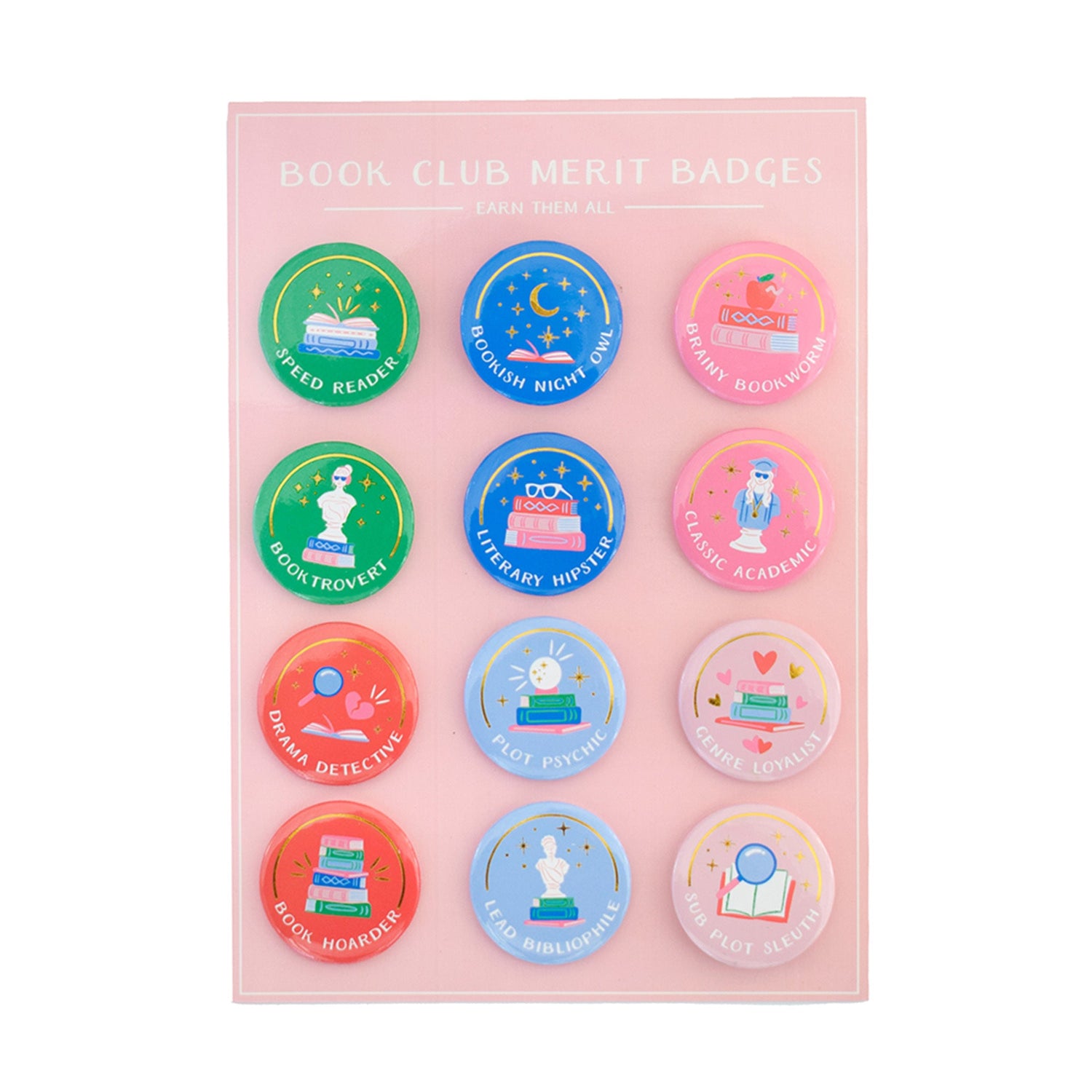 Book Club Merit Badges, Jollity &amp; Co
