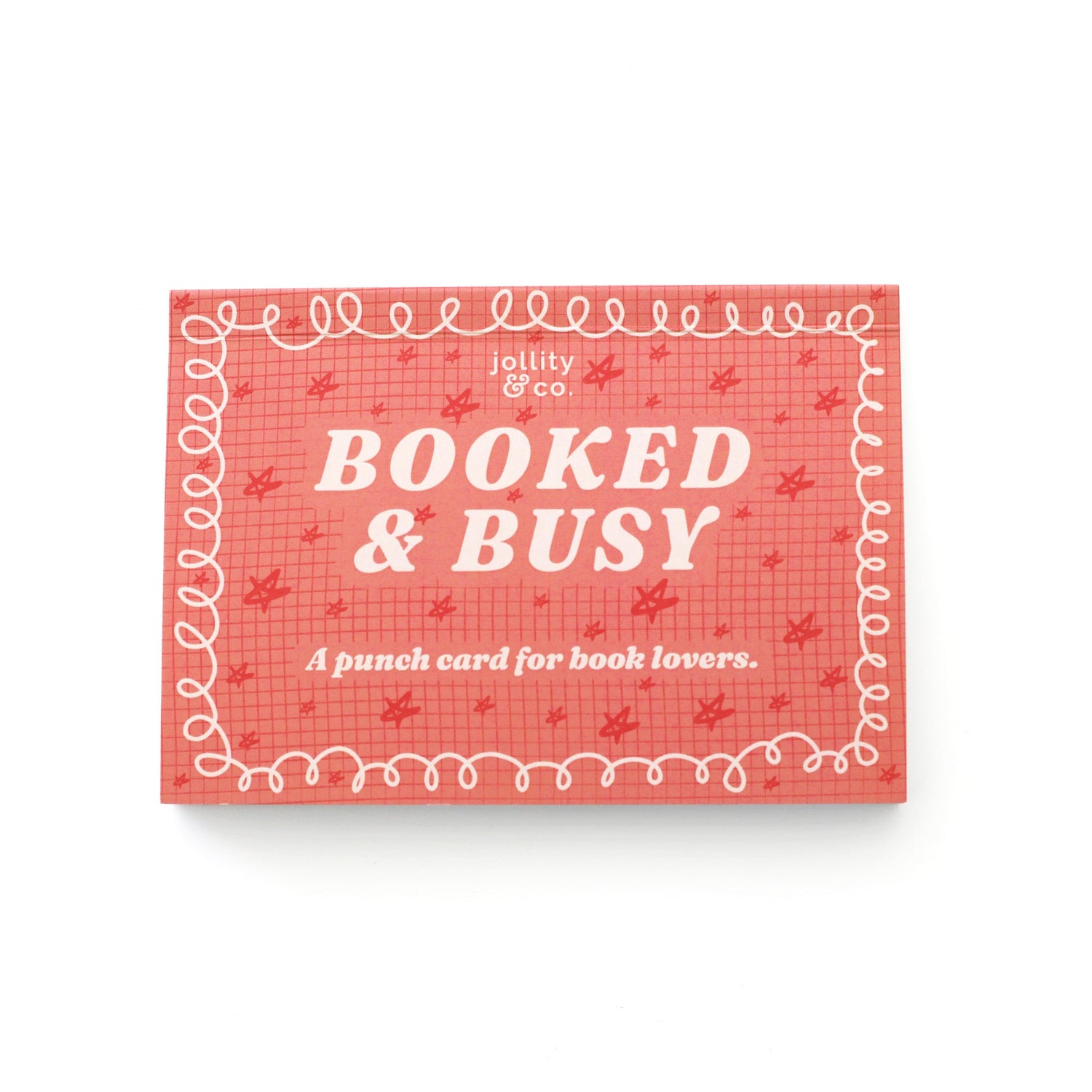 Book Club Booked &amp; Busy Punch Card Booklet, Jollity &amp; Co