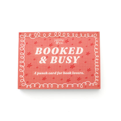 Book Club Booked &amp; Busy Punch Card Booklet, Jollity &amp; Co