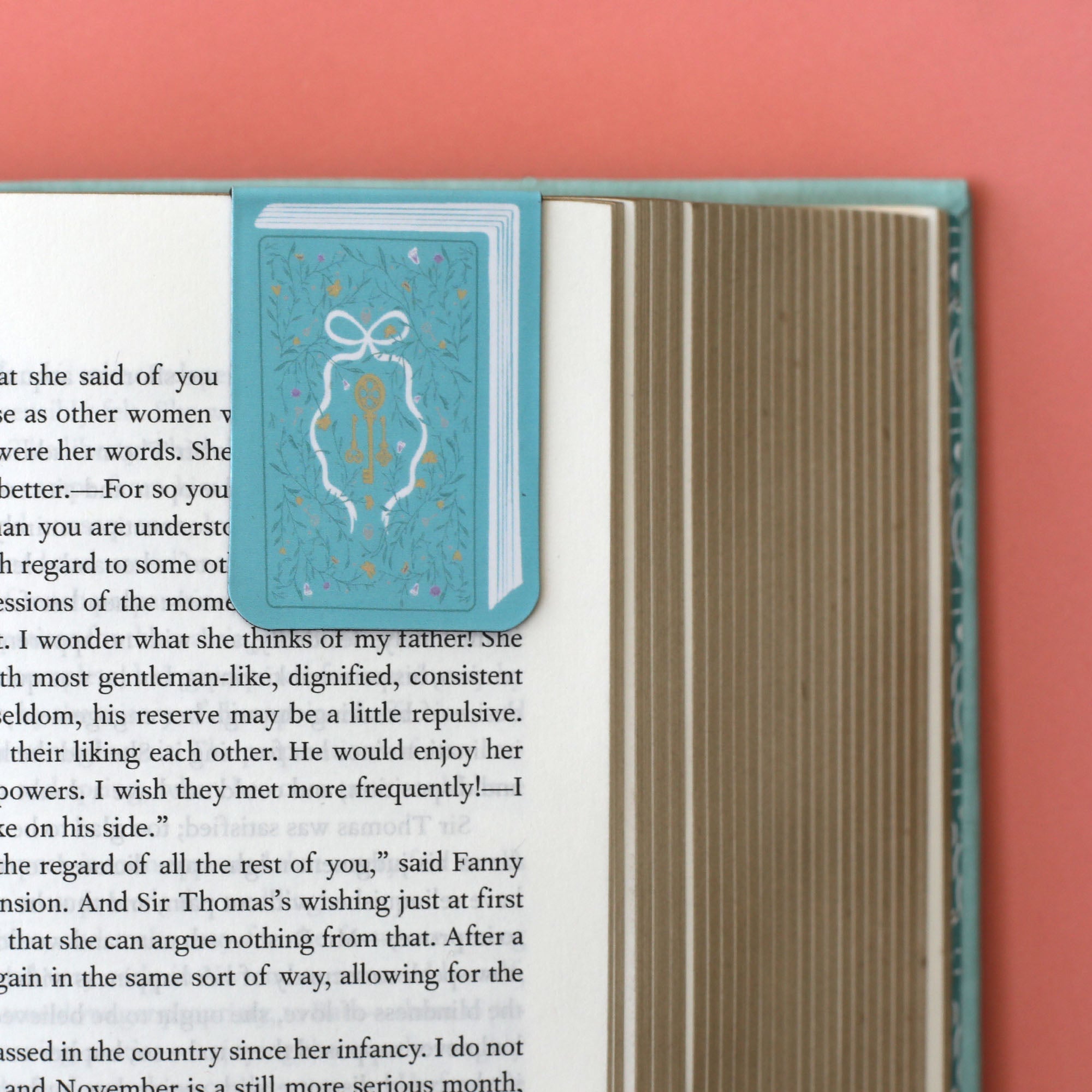 Book Covers Magnetic Bookmark Set, Jollity &amp; Co