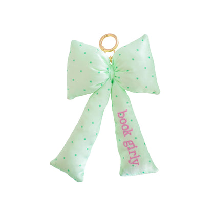 Book Club "Book Girly" Bow Bag Charm, Jollity &amp; Co