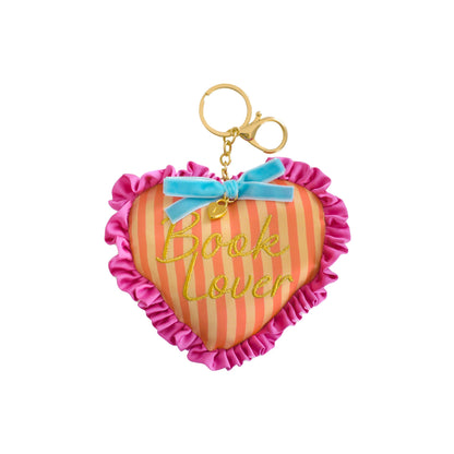 Book Club "Book Lover" Heart Bag Charm, Jollity &amp; Co