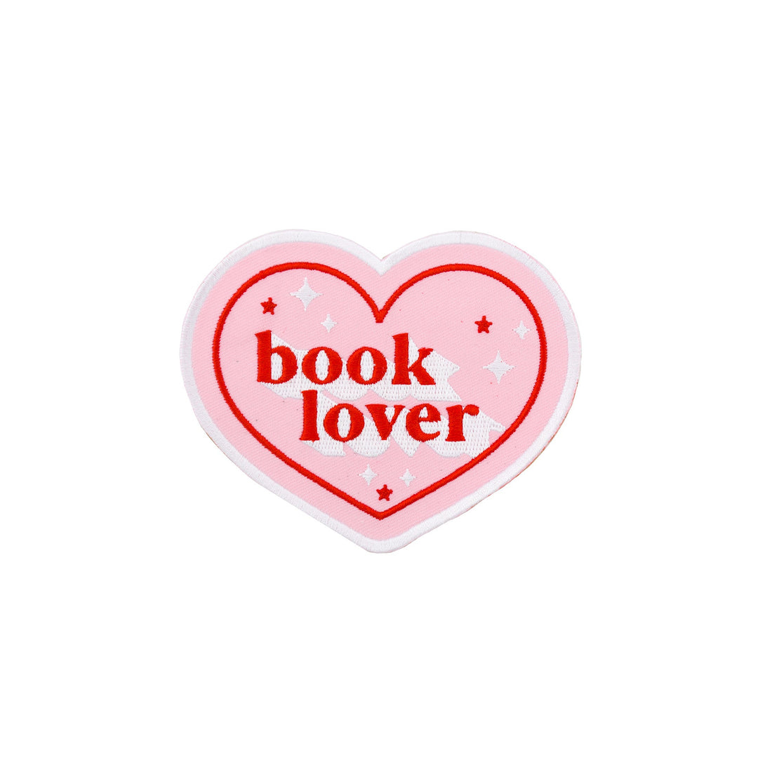 Book Club Book Lover Heart Shaped Patch, Jollity &amp; Co