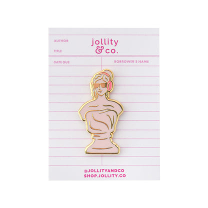 Female Bust Enamel Pin, Jollity &amp; Co