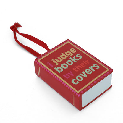 I Judge Books By Their Covers Book Ornament, Jollity &amp; Co