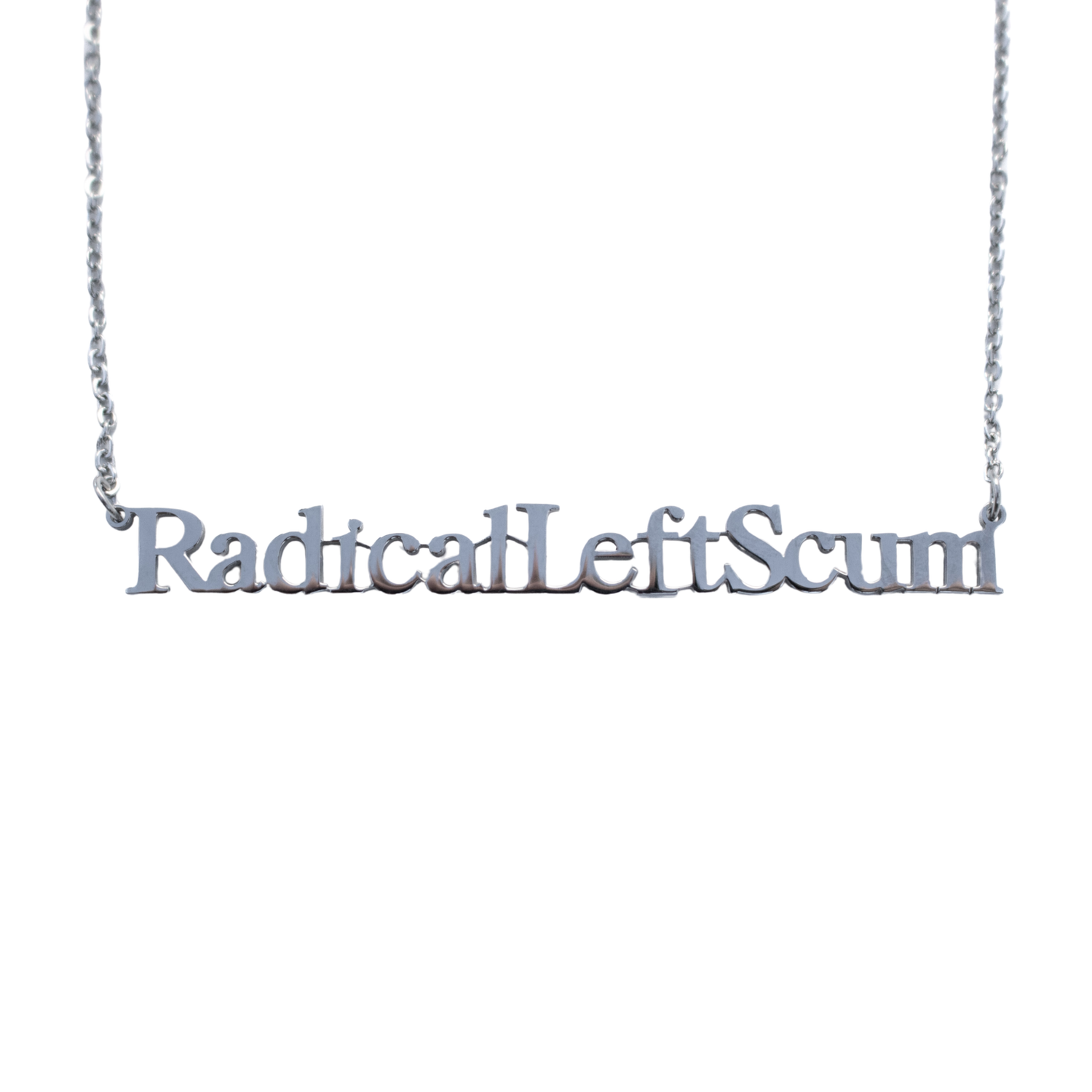 Radical Left Scum Cutout Necklace