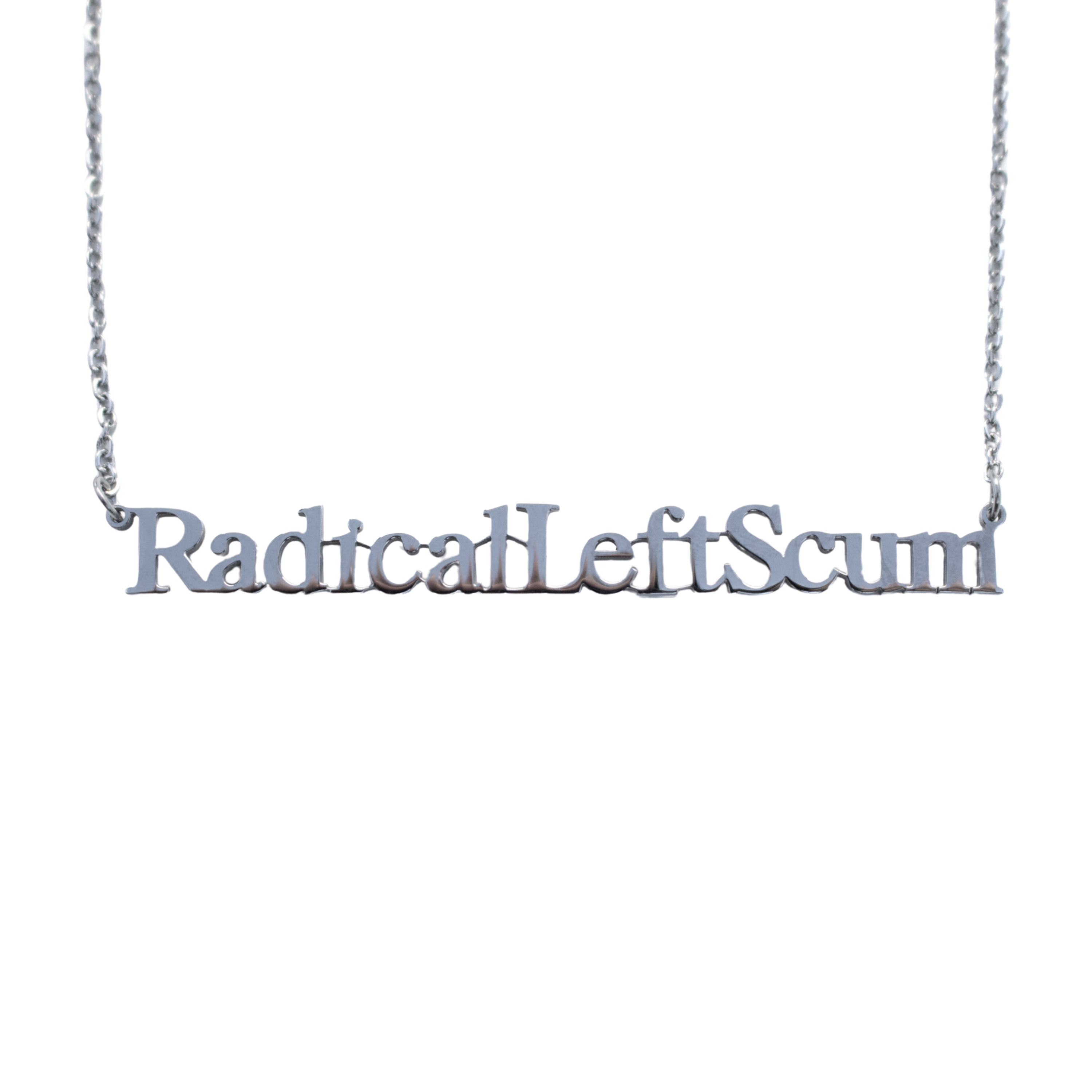 Radical Left Scum Cutout Necklace