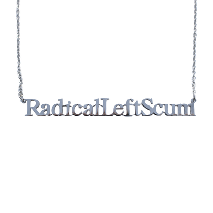 Radical Left Scum Cutout Necklace