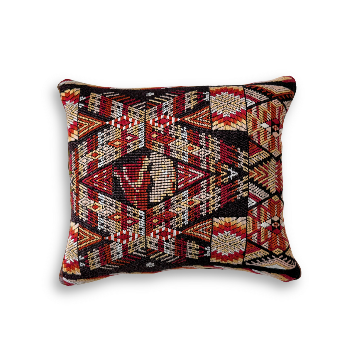 Huipil &amp; Hemp Throw Pillow Cover