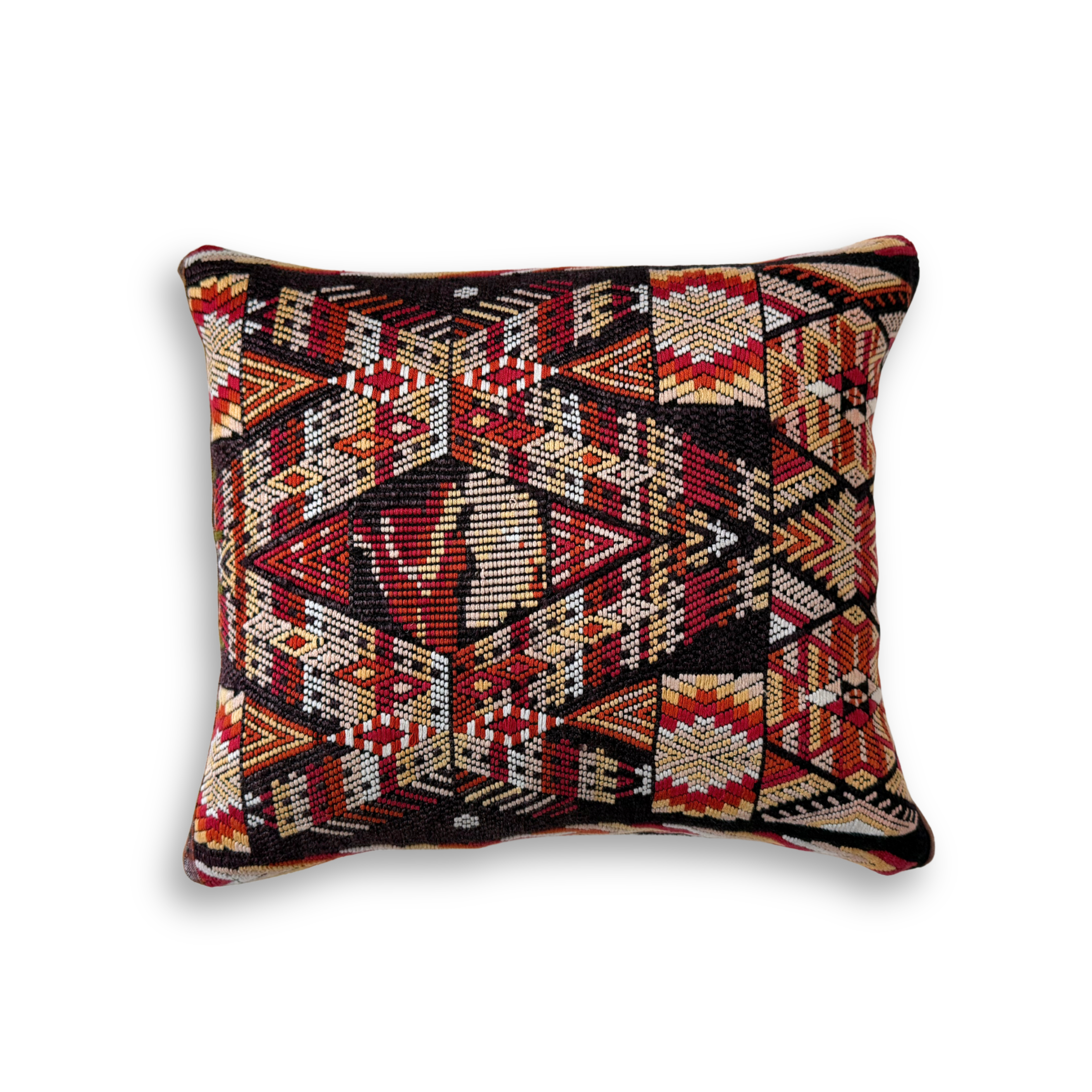 Huipil &amp; Hemp Throw Pillow Cover