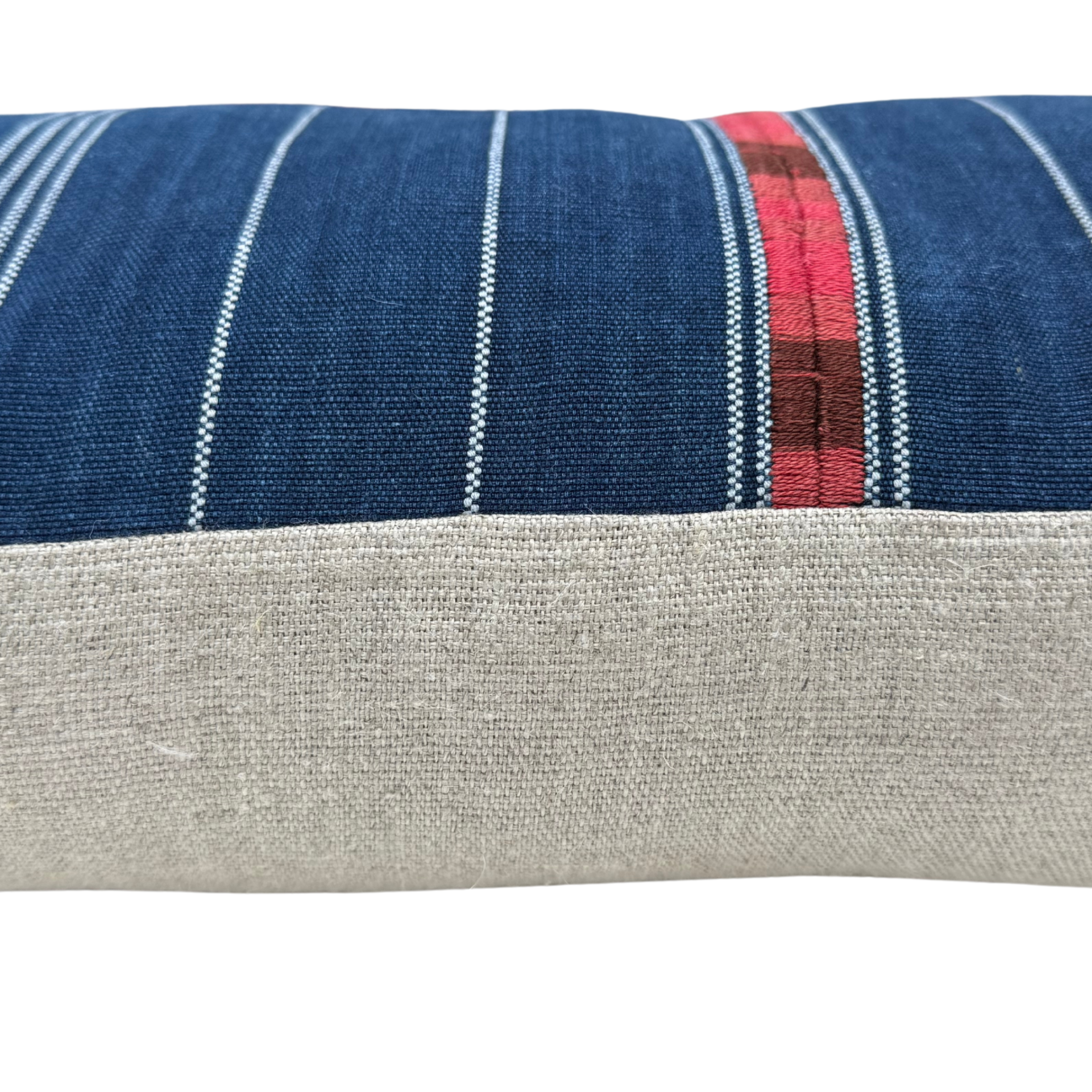 Indigo Corte &amp; Hemp Long Lumbar Pillow