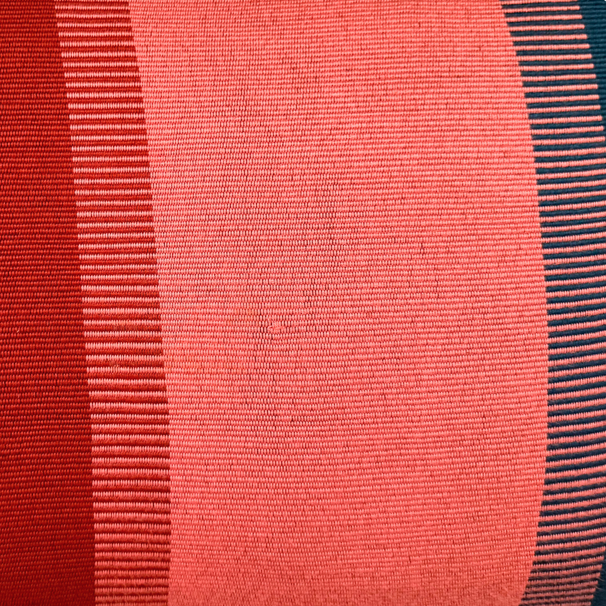 Handwoven Color Block &amp; Hemp Pillow - Light &amp; Dark Terra Cotta