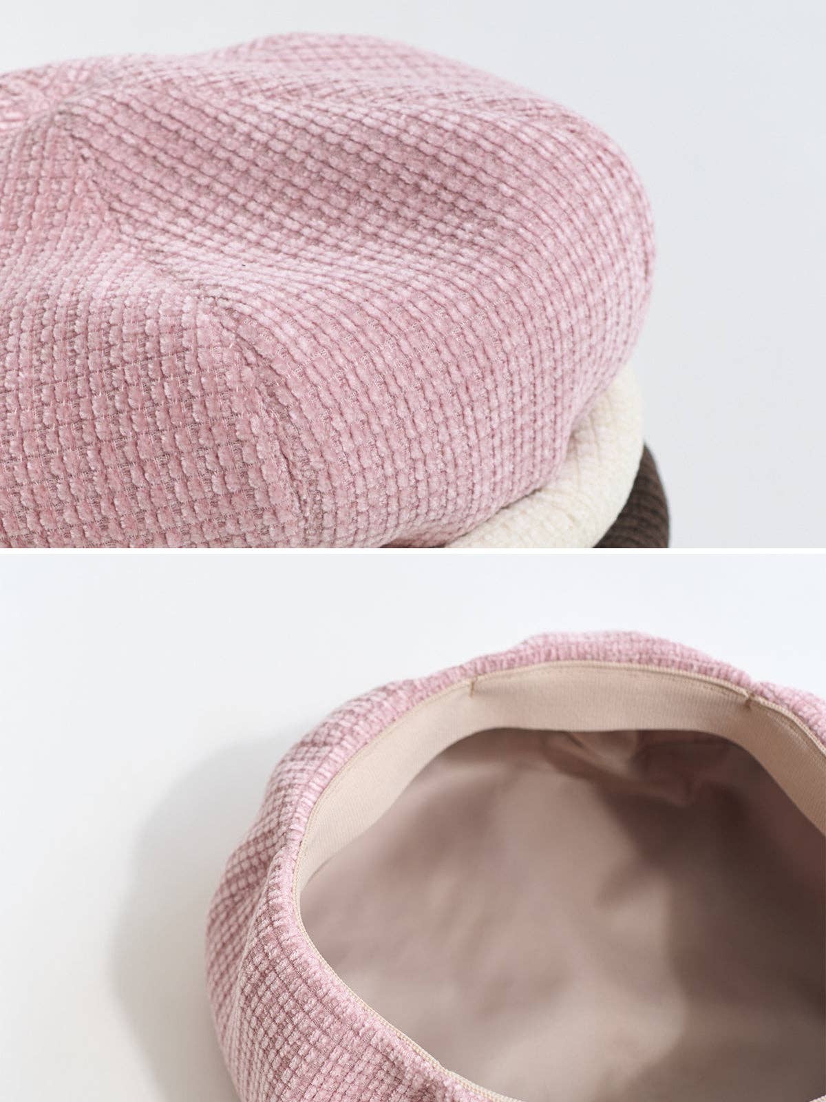 Lost Pattern NYC - "Velvet Cloud" Beret Hat - Light Pink
