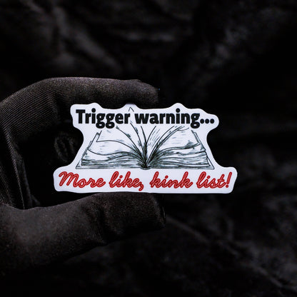 Sticker with text &