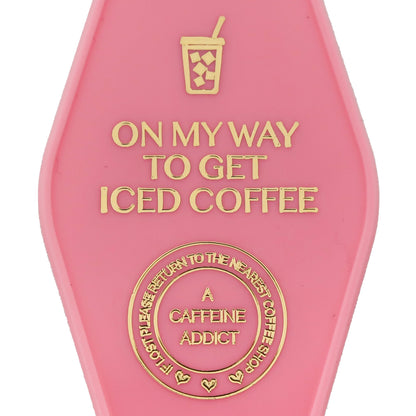 Giftables On My Way To Get Iced Coffee Keychain, Jollity &amp; Co