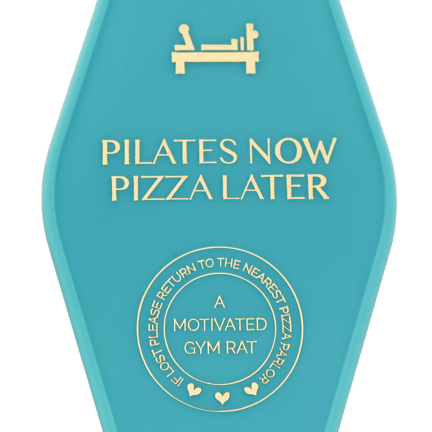 Giftables Pilates Now Pizza Later Keychain, Jollity &amp; Co