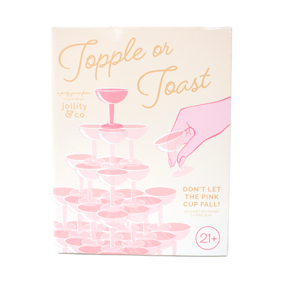 Jollity Games Topple or Toast Large Game Set, Jollity &amp; Co