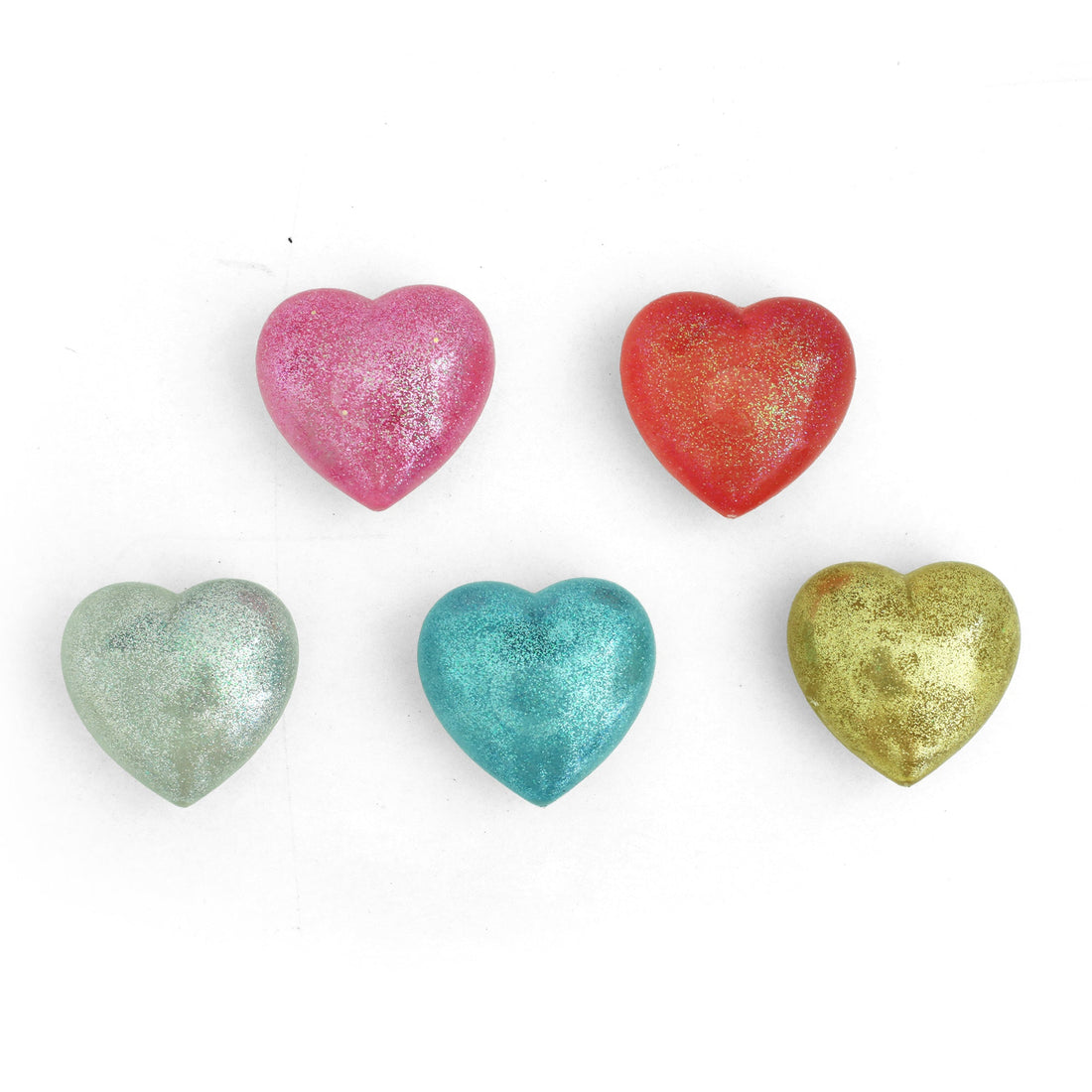 Glittery Heart Squishy - 5 Color Options, Daydream Society