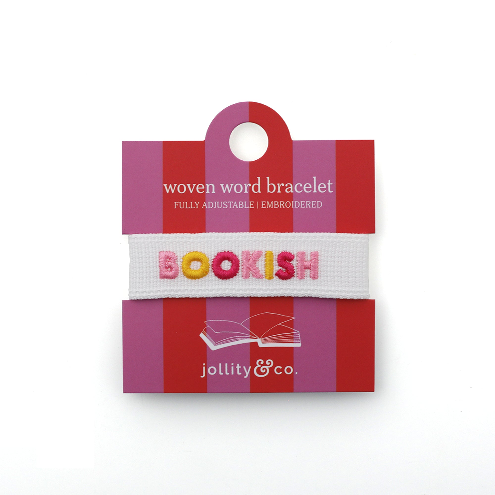 Book Club Themed Embroidered Bracelets - Bookish, Jollity &amp; Co