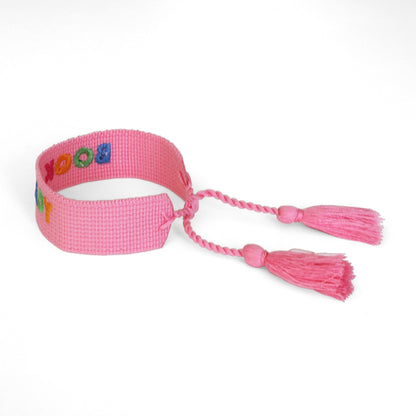Book Club Themed Embroidered Bracelets - Book Lady, Jollity &amp; Co