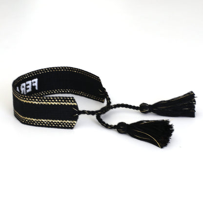 Witty Embroidered Bracelet - Feral, Jollity &amp; Co