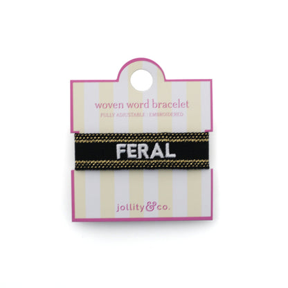 Witty Embroidered Bracelet - Feral, Jollity &amp; Co