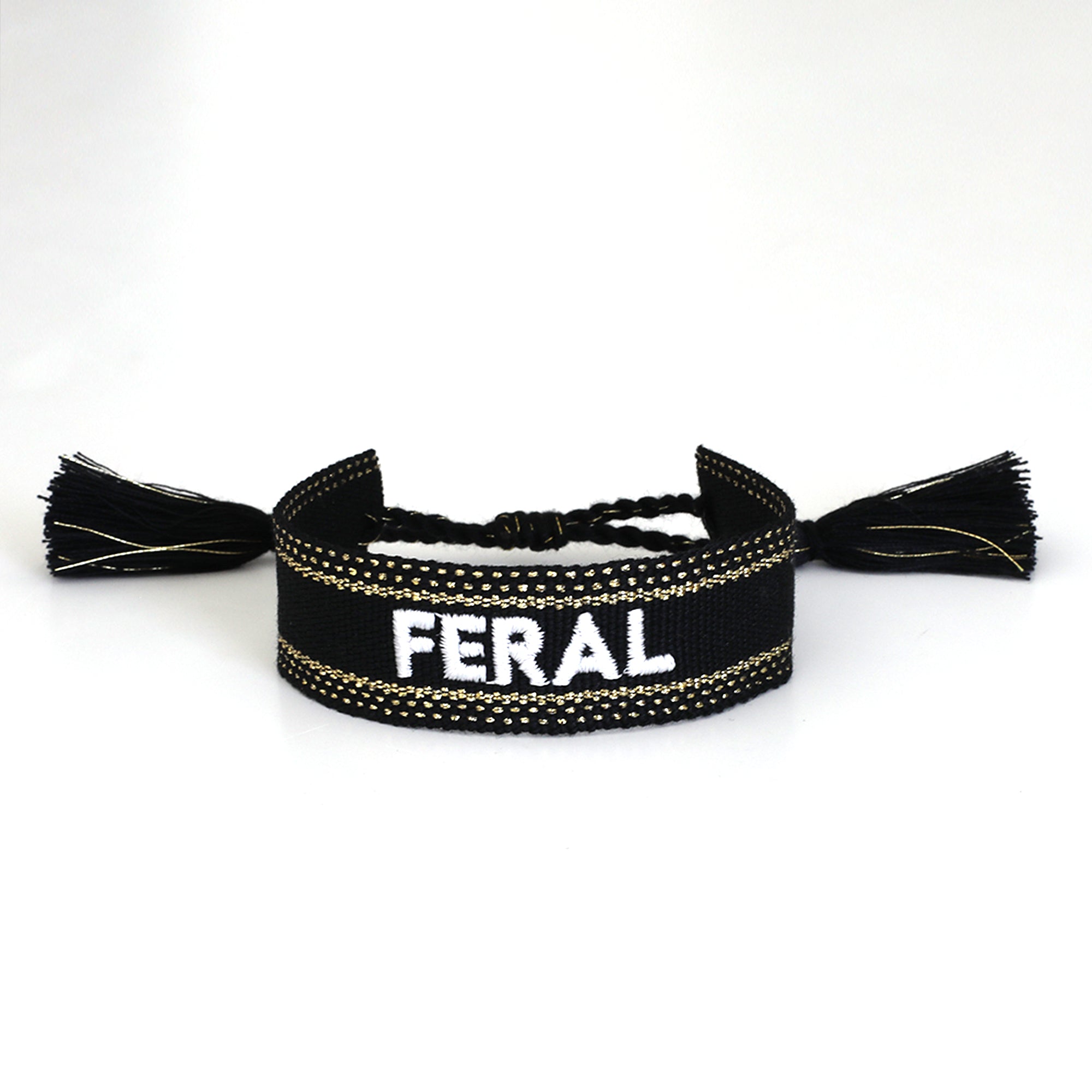 Witty Embroidered Bracelet - Feral, Jollity &amp; Co