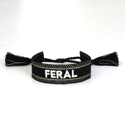 Witty Embroidered Bracelet - Feral, Jollity &amp; Co